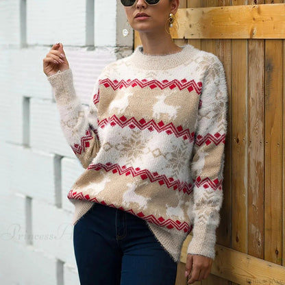 Christmas Sweater for Couples - Loose Knitwear Warm Thicken Matching