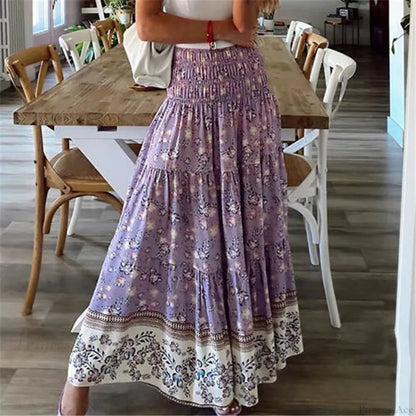 Elastic Waist Style Skirt