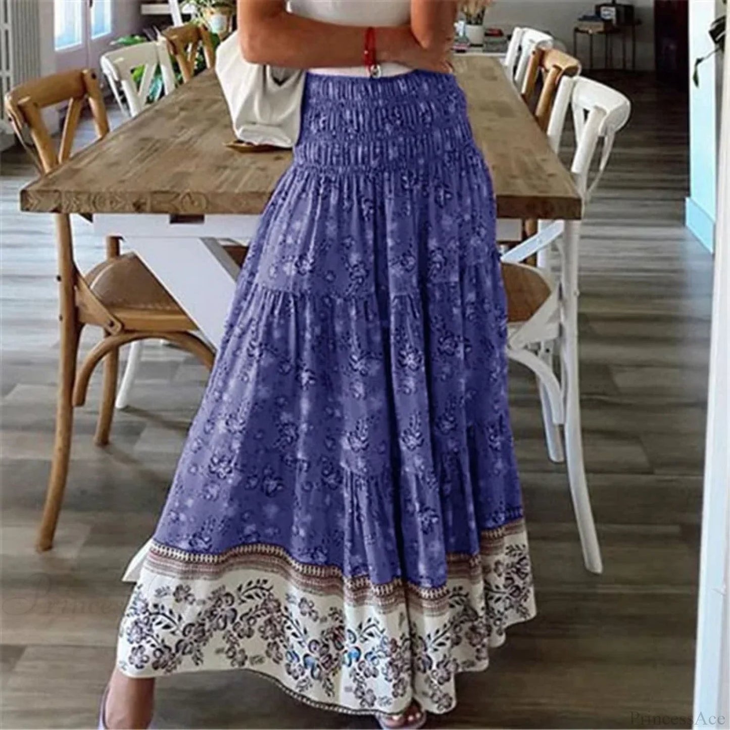 Elastic Waist Style Skirt