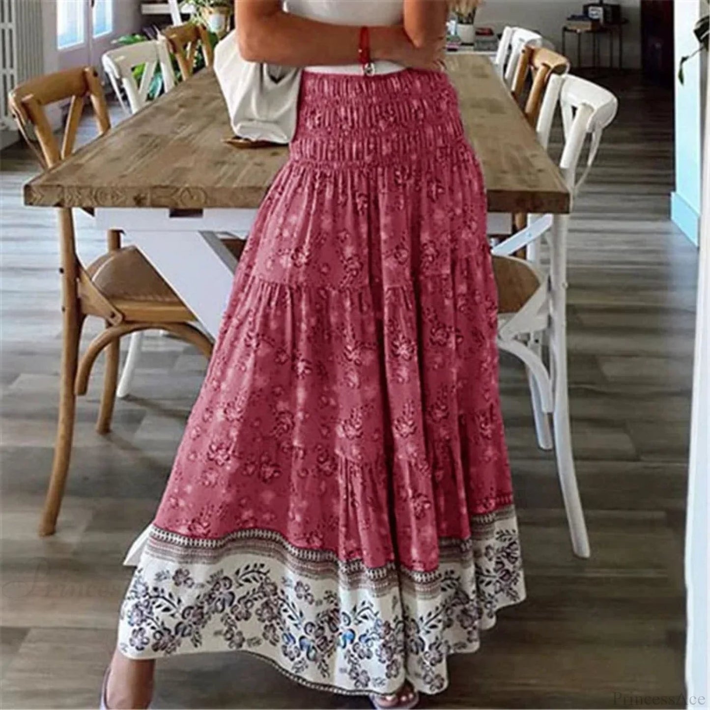 Elastic Waist Style Skirt