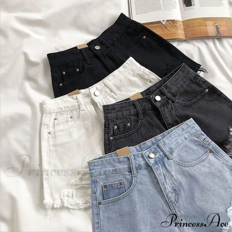 High Waist Denim Shorts