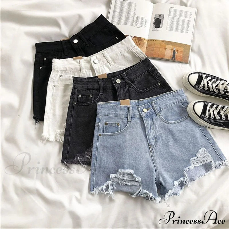High Waist Denim Shorts