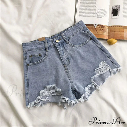 High Waist Denim Shorts
