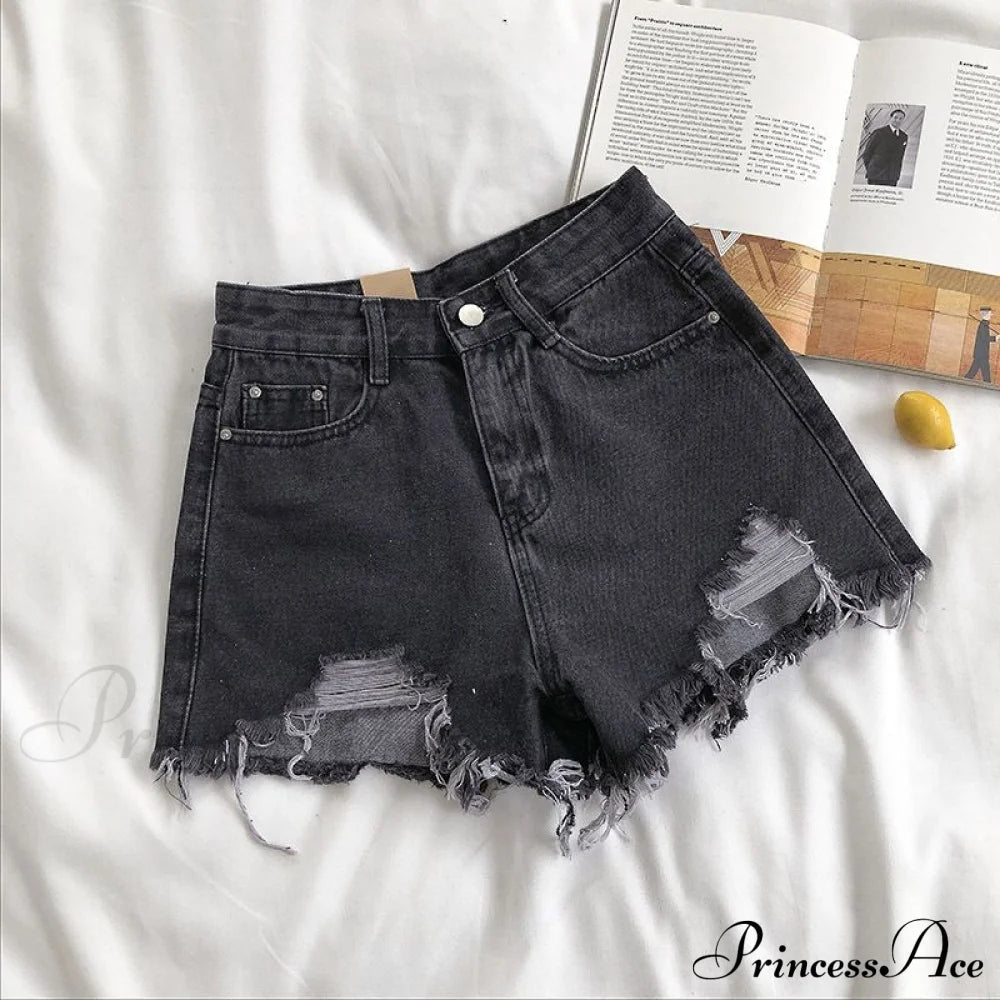 High Waist Denim Shorts