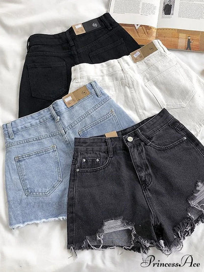 High Waist Denim Shorts