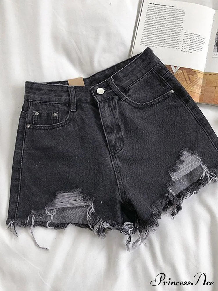 High Waist Denim Shorts