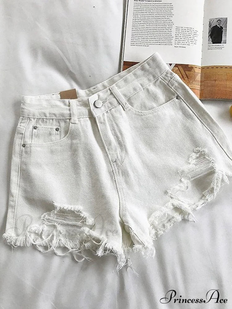 High Waist Denim Shorts