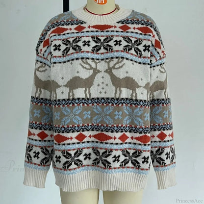 Long Sleeve Knitted Pullover Basic Jersey Christmas Sweater