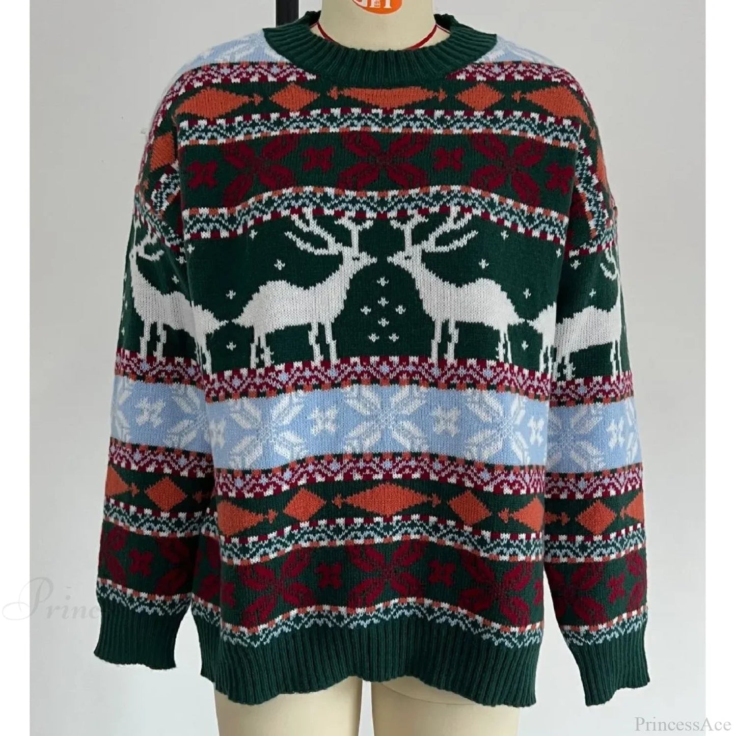 Long Sleeve Knitted Pullover Basic Jersey Christmas Sweater