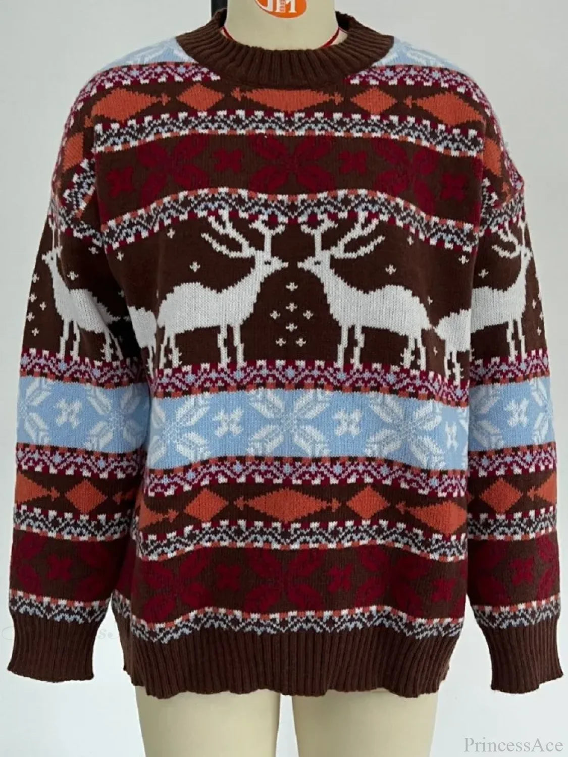 Long Sleeve Knitted Pullover Basic Jersey Christmas Sweater