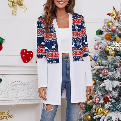 Long Sleeve New Year Cardigan Christmas Sweater