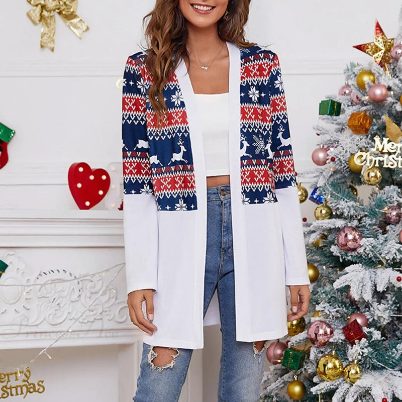 Long Sleeve New Year Cardigan Christmas Sweater