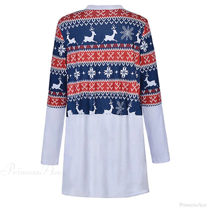 Long Sleeve New Year Cardigan Christmas Sweater
