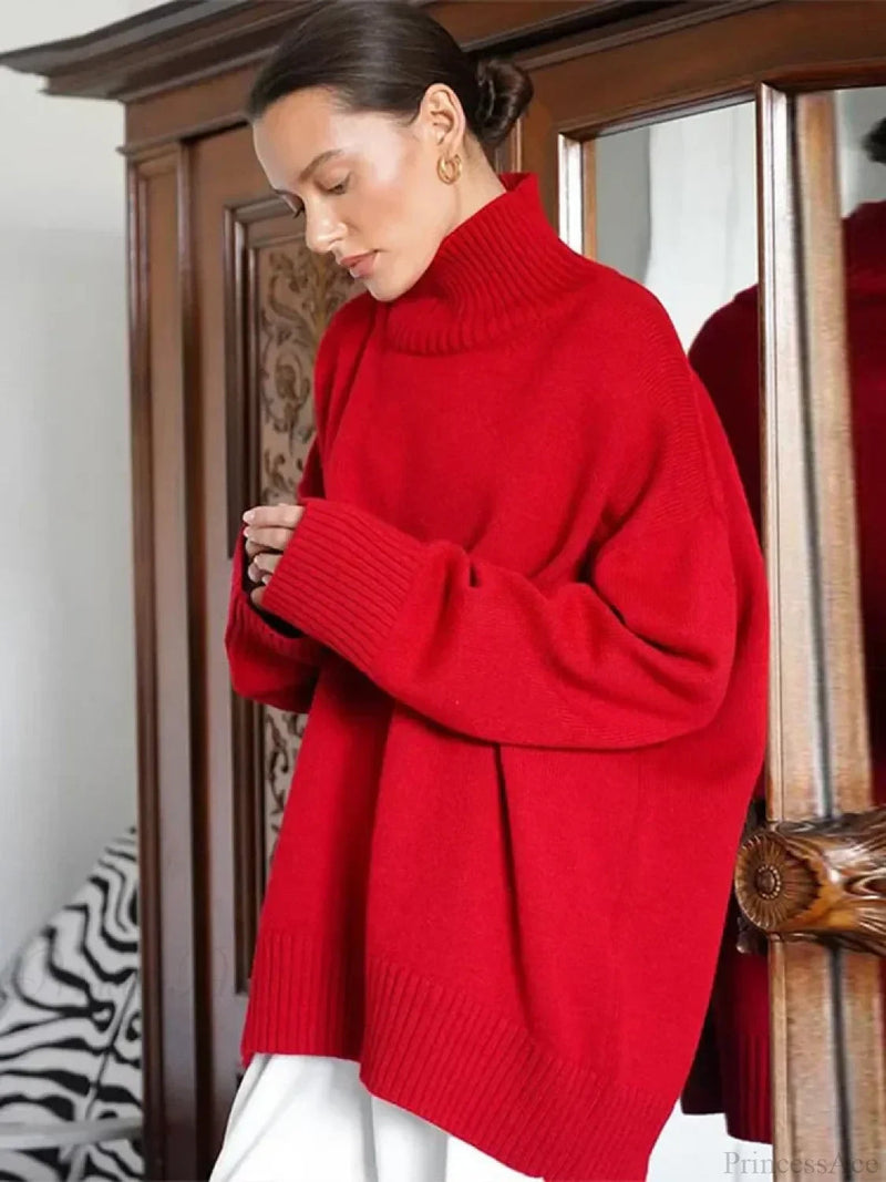 Color Long Sleeve Sweater