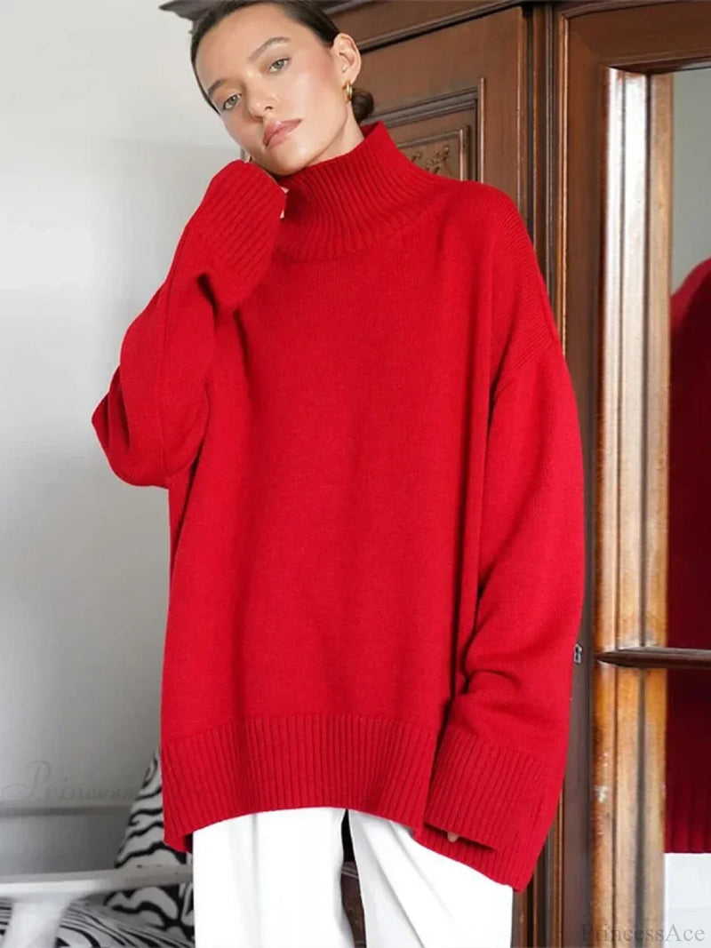 Color Long Sleeve Sweater