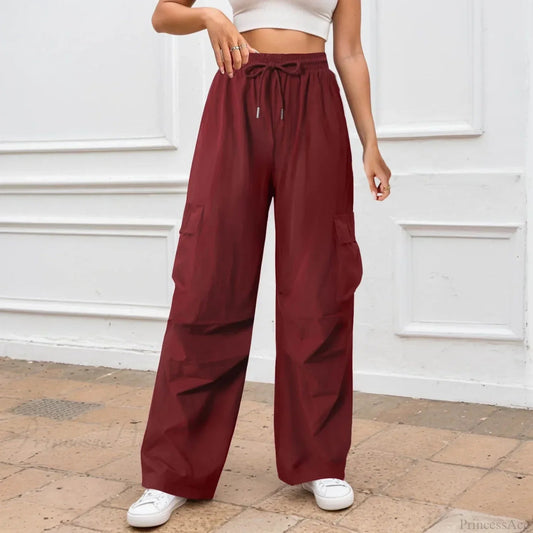 Color Wide Leg Pants