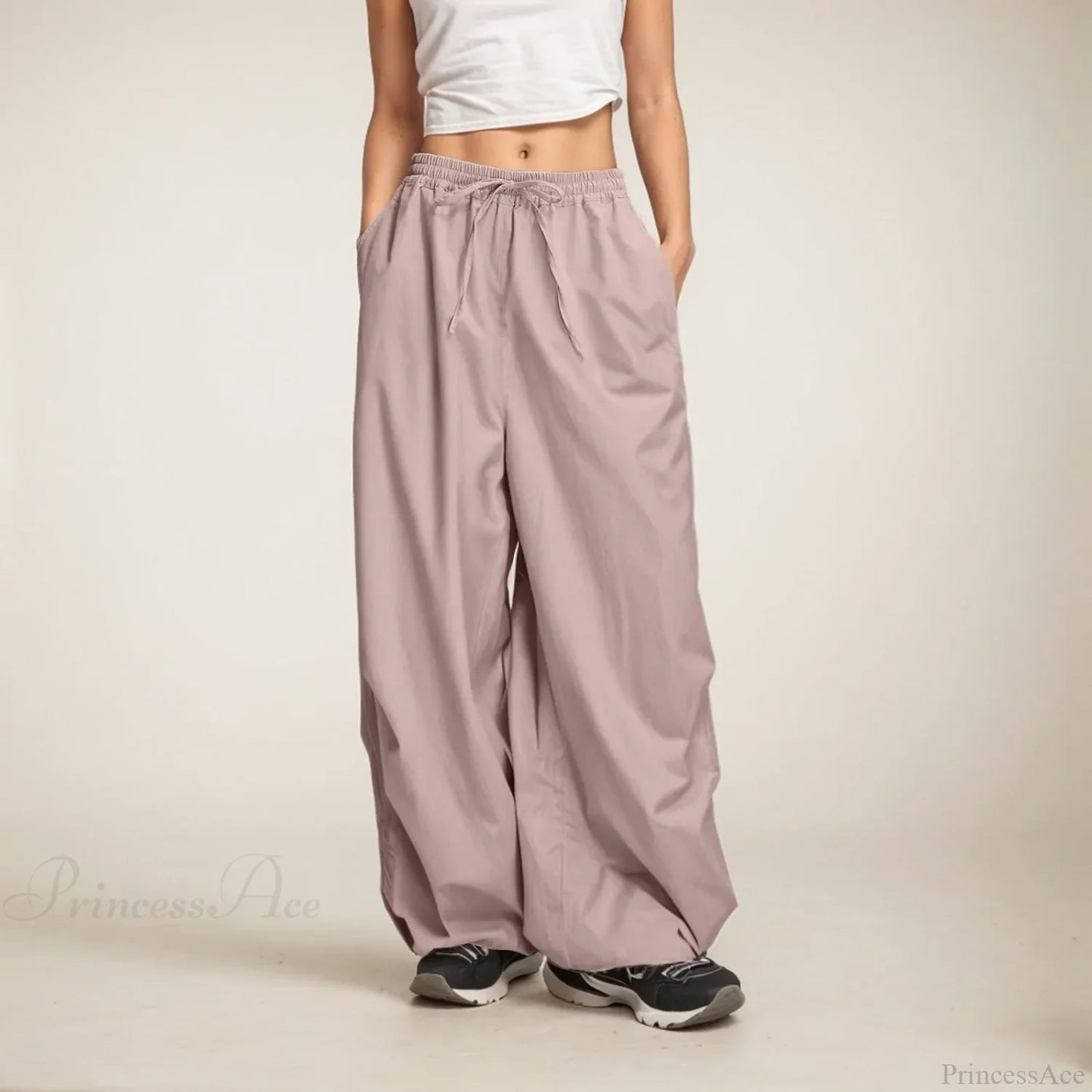 Wide Leg Sweatpants With Pockets
