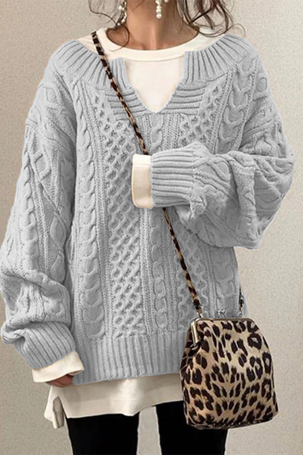 Knitted Pattern Knit Sweater