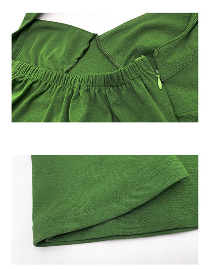 Classic French Halter Maxi Dress