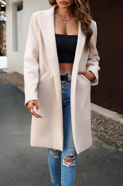Wool Blend Longline Coat