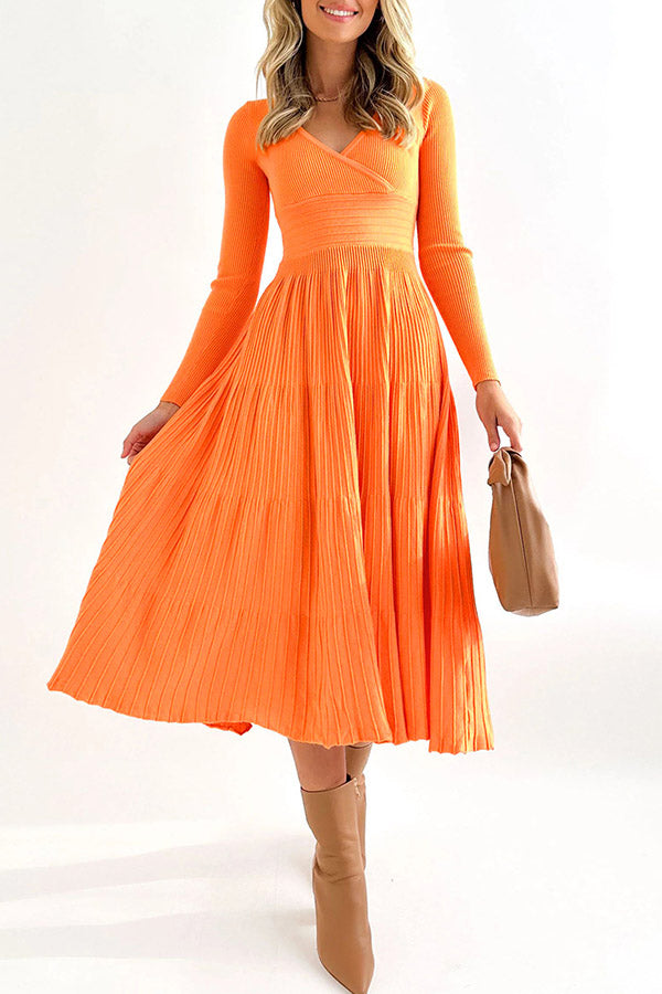 Irregular Color Wool Knit Skirt Knitted Skirt