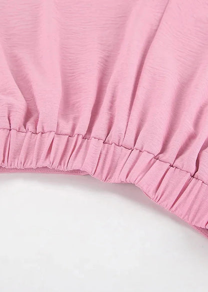 Ruffled Two-piece Set With Lantern Sleeves