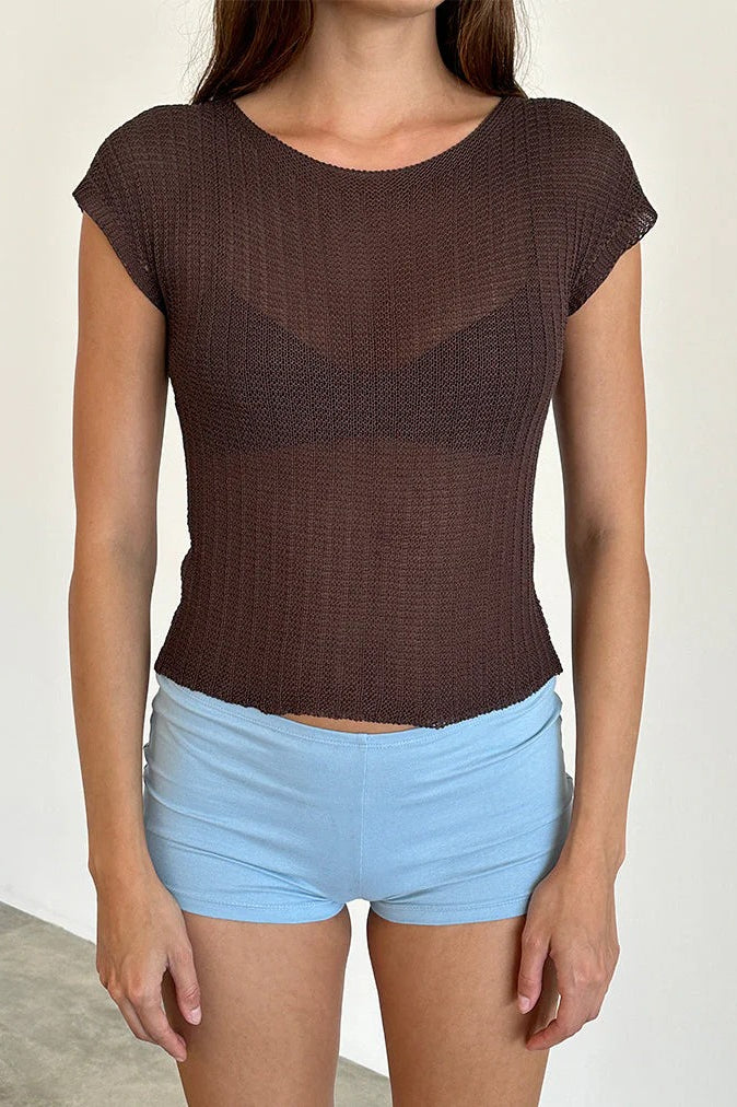 Stripe Skinny Low Waist Shorts