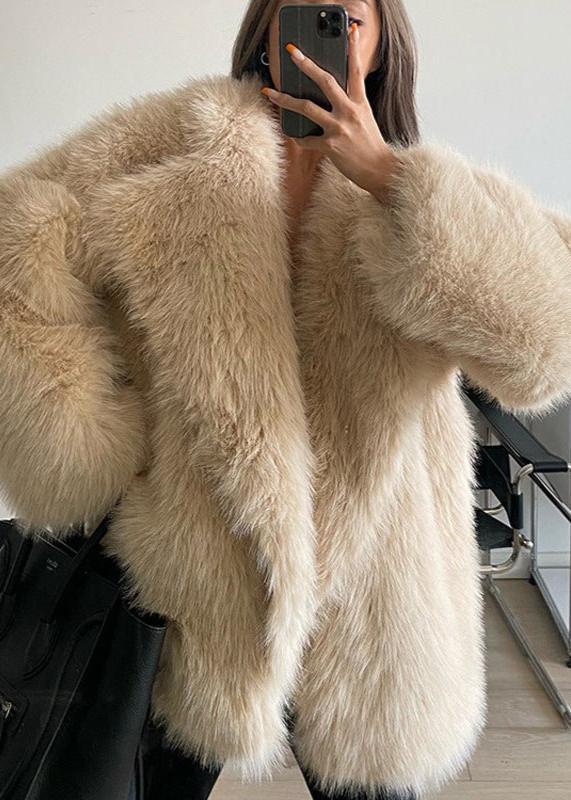 Luxefox Suit Collar Fur Coat