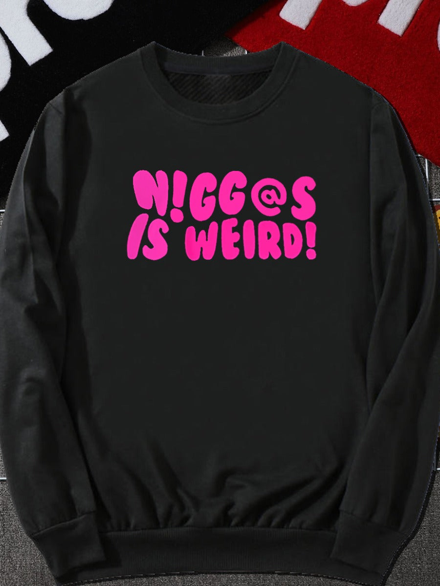 Dropped Shoulder Letter Print Sweatshirt Ar3078