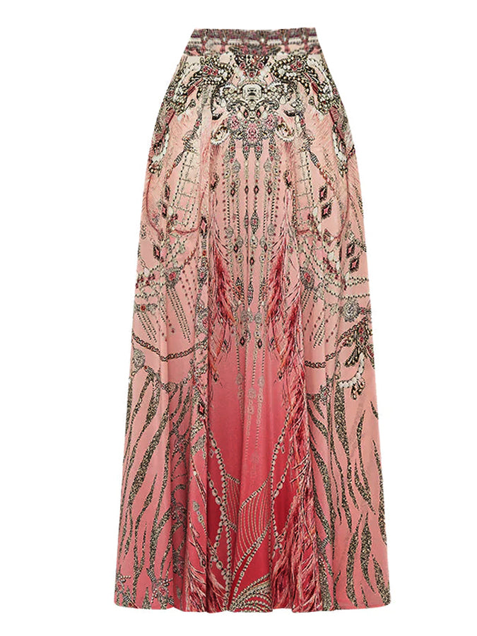 Gradient Print Swimsuit and Skirt
