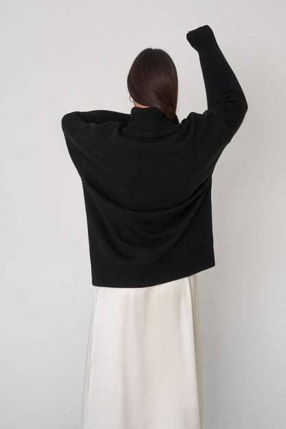 Basic Knit Turtleneck Sweater
