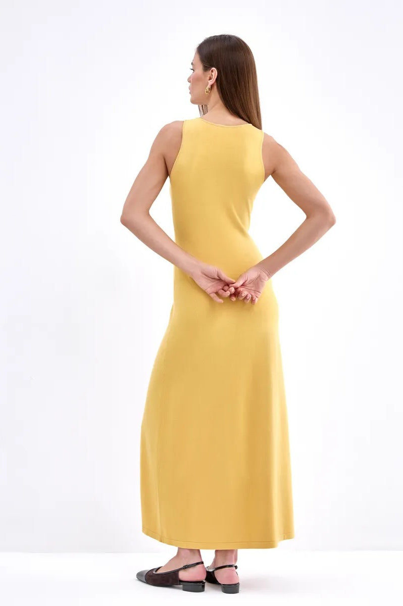 Knit Sleeveless Sweater Dress
