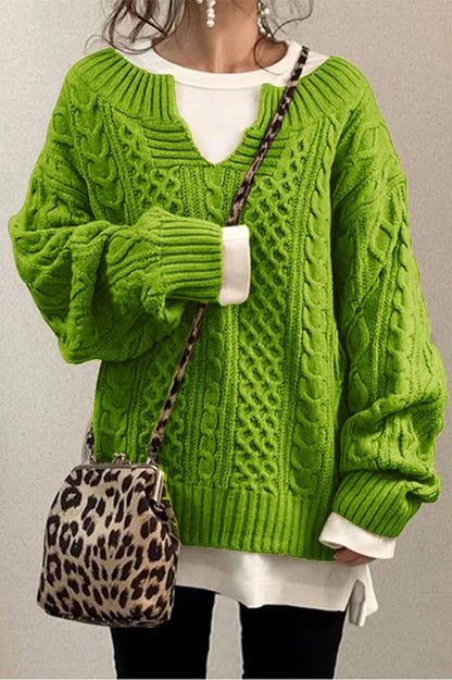 Knitted Pattern Knit Sweater