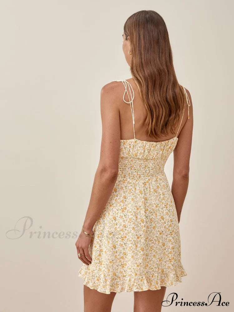 Charming Ditsy Charming Ruffled Mini Dress