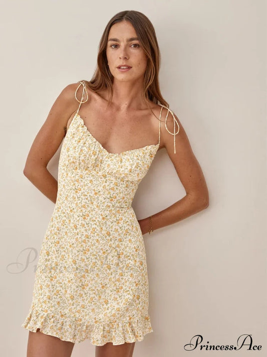 Charming Ditsy Charming Ruffled Mini Dress