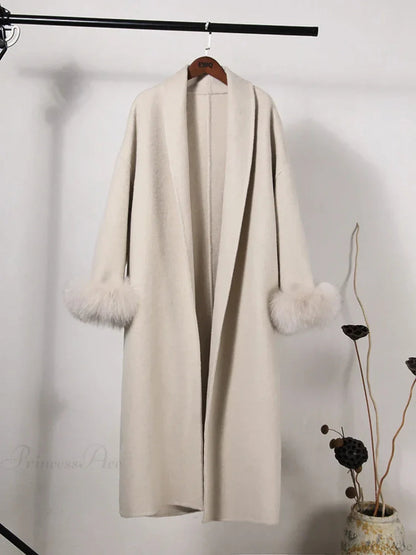 Brown Woolen Tops Overcoat