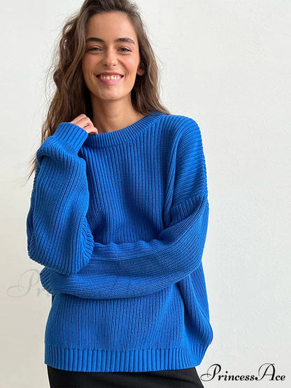 O-neck Knitted Sweater Pullovers