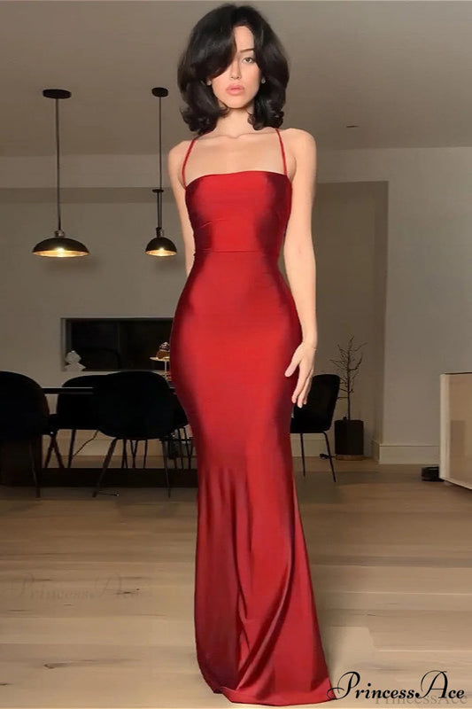 Cami Tube Slim Backless Maxi Dress