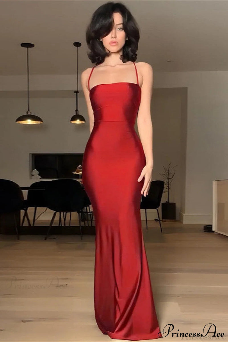 Cami Tube Slim Backless Maxi Dress