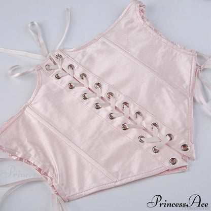 Chiffon Detachable Corset Charming Puff Sleeve Mini Dresses