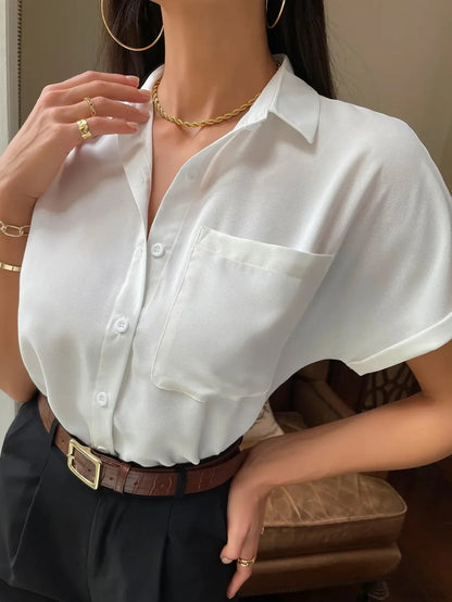 Chiffon Short-sleeved Blouse