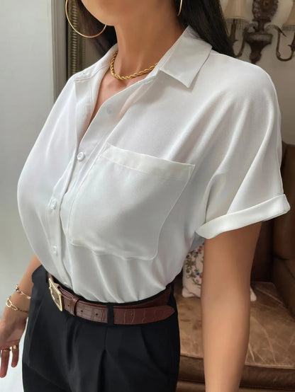 Chiffon Short-sleeved Blouse