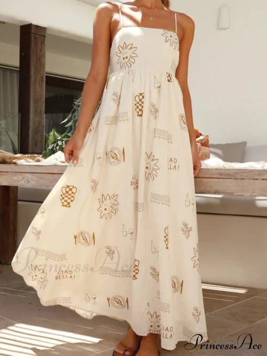 Chill Vibes Open-back Charming Spaghetti Strap Maxi Dress