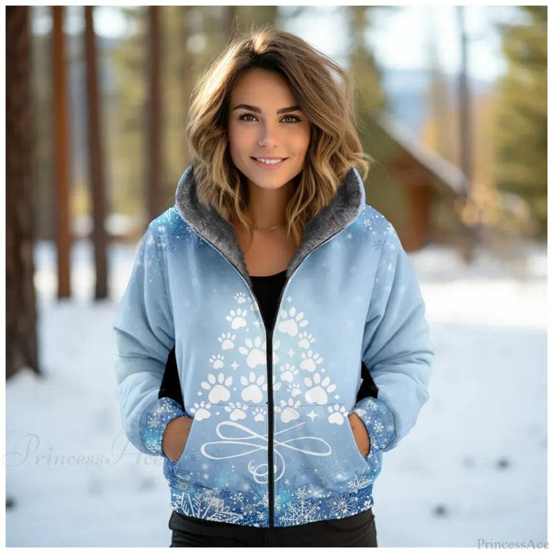 Christmas Sequin Splicing Cardigan Coat
