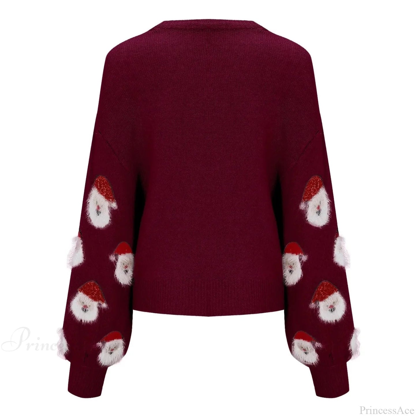 Christmas Santa Head Oversized Sweater