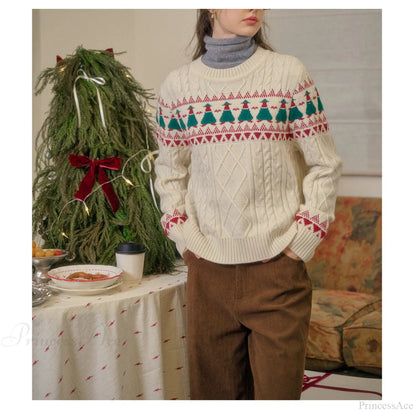 Christmas Tree Fair Isle Sweater