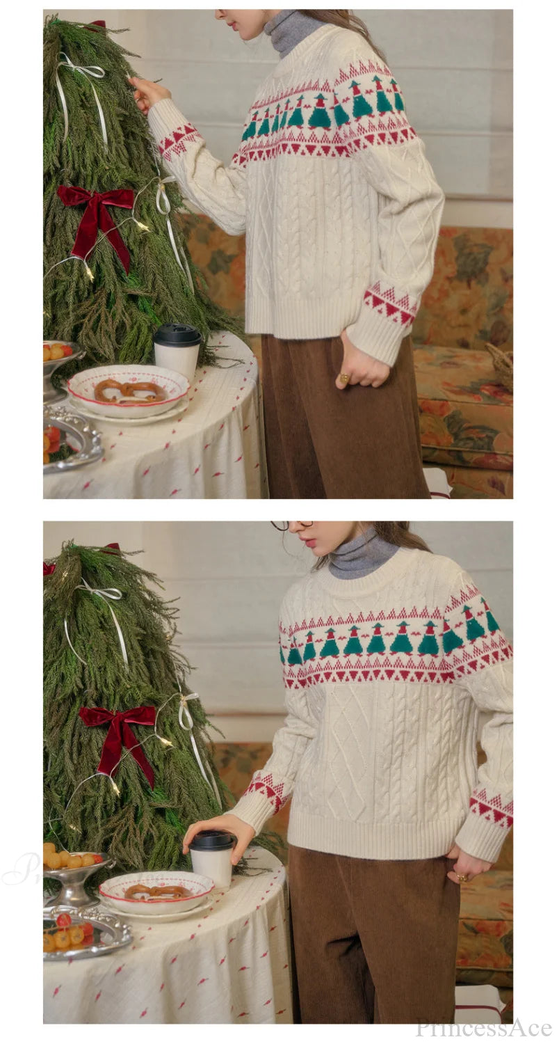 Christmas Tree Fair Isle Sweater