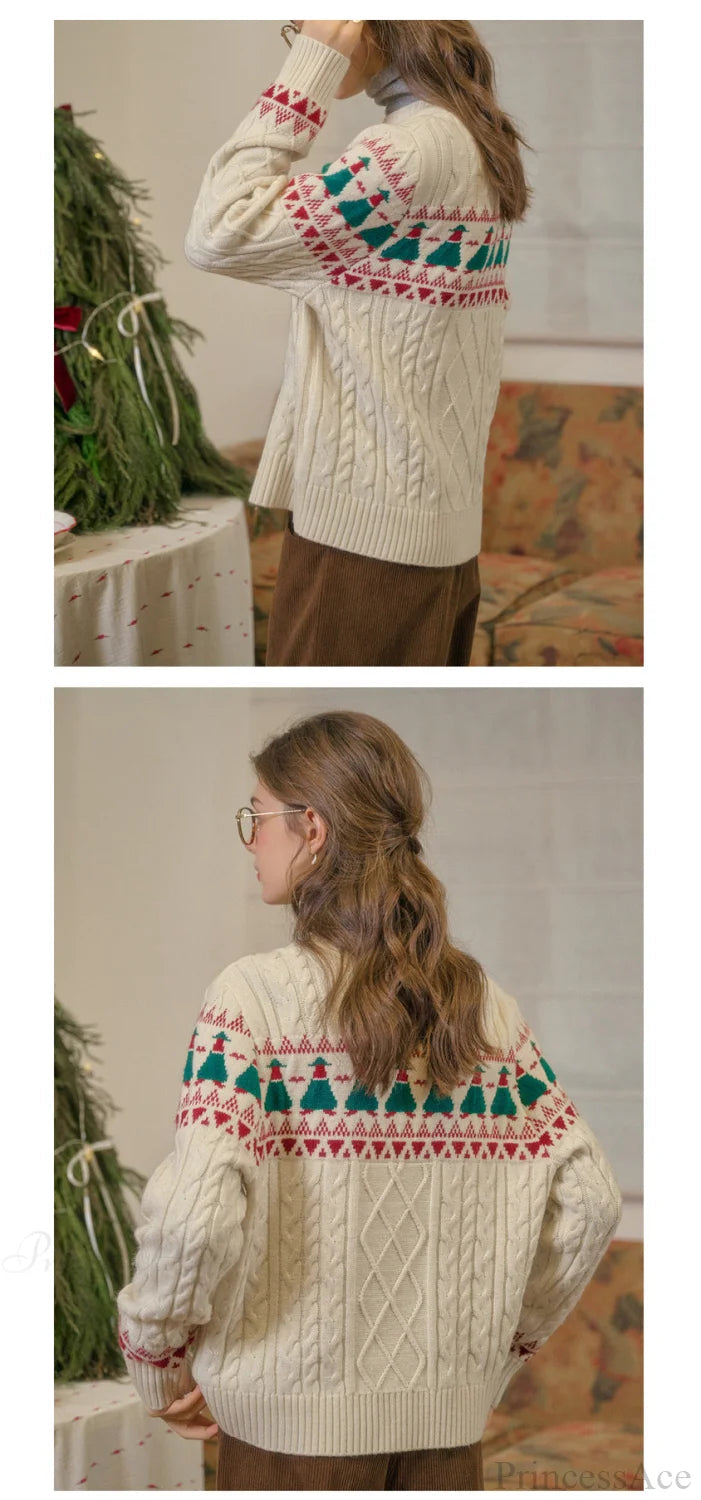 Christmas Tree Fair Isle Sweater