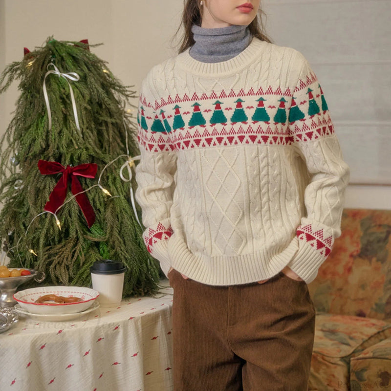 Christmas Tree Fair Isle Sweater