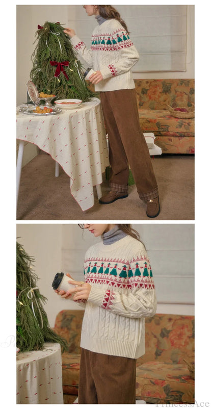 Christmas Tree Fair Isle Sweater